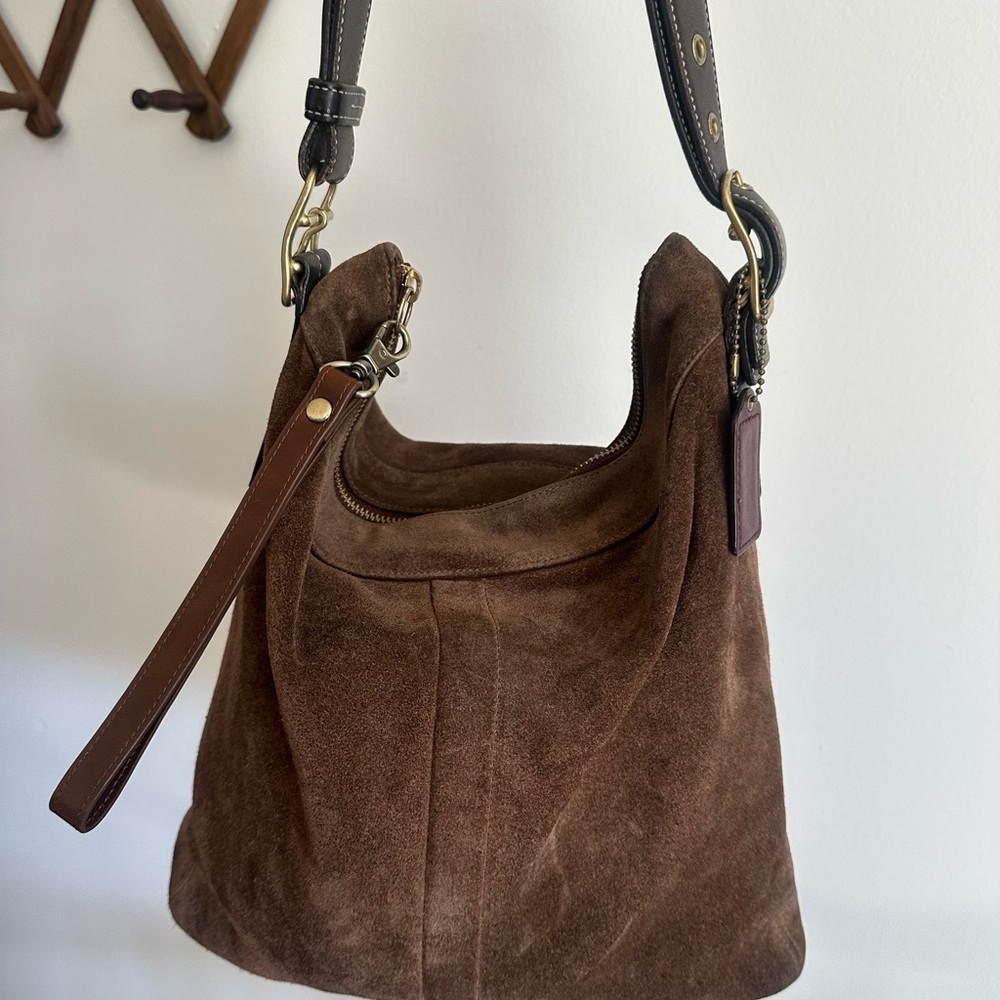 Coach Suede Brown Bag